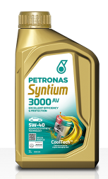 Motoreļļa PETRONAS SYNTIUM 3000 AV 5W-40 1L